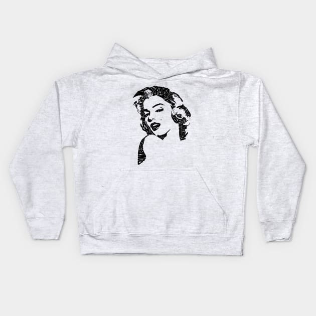 The monroe Kids Hoodie by Patternsoflynda